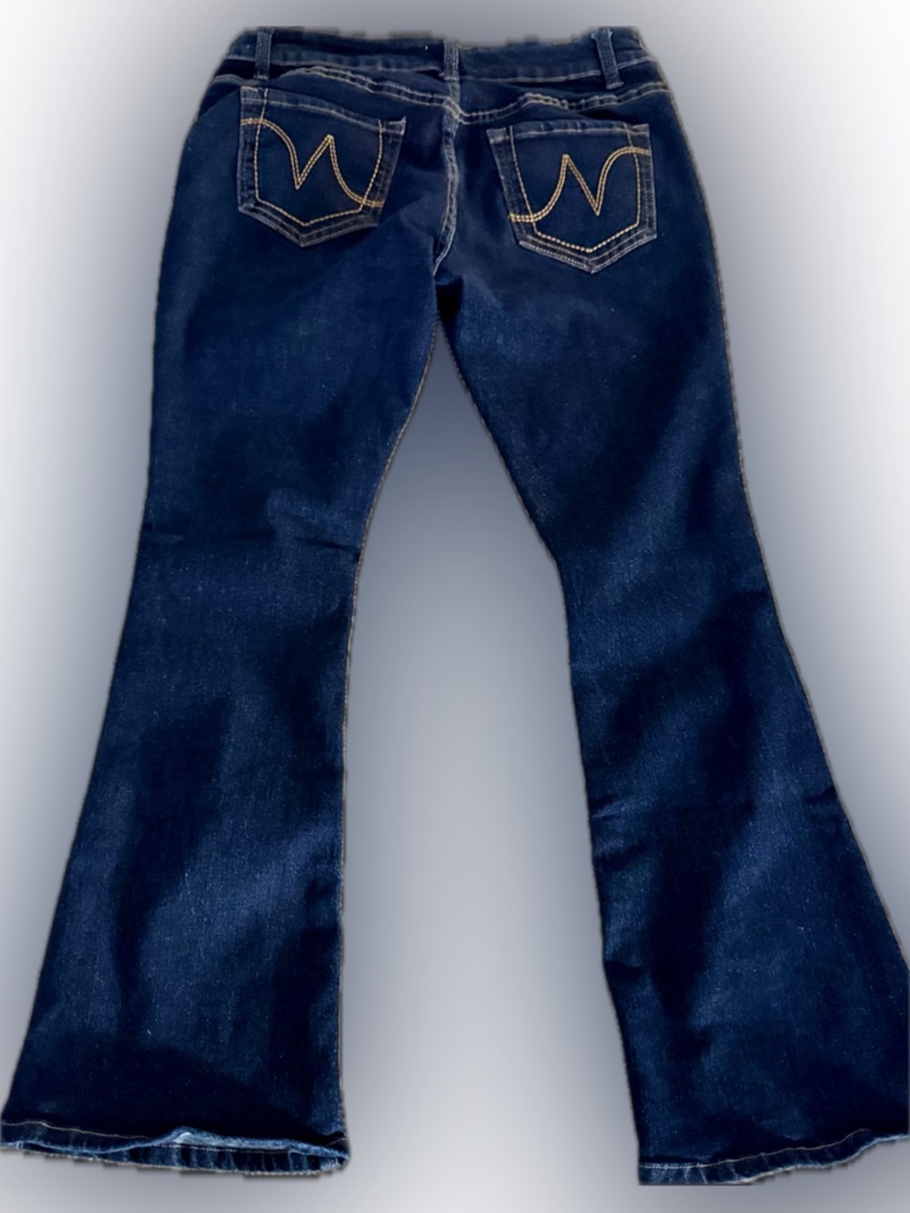 Dark Wash Flare Jeans | Size 11 | Mid-Rise | Stretch | EUC